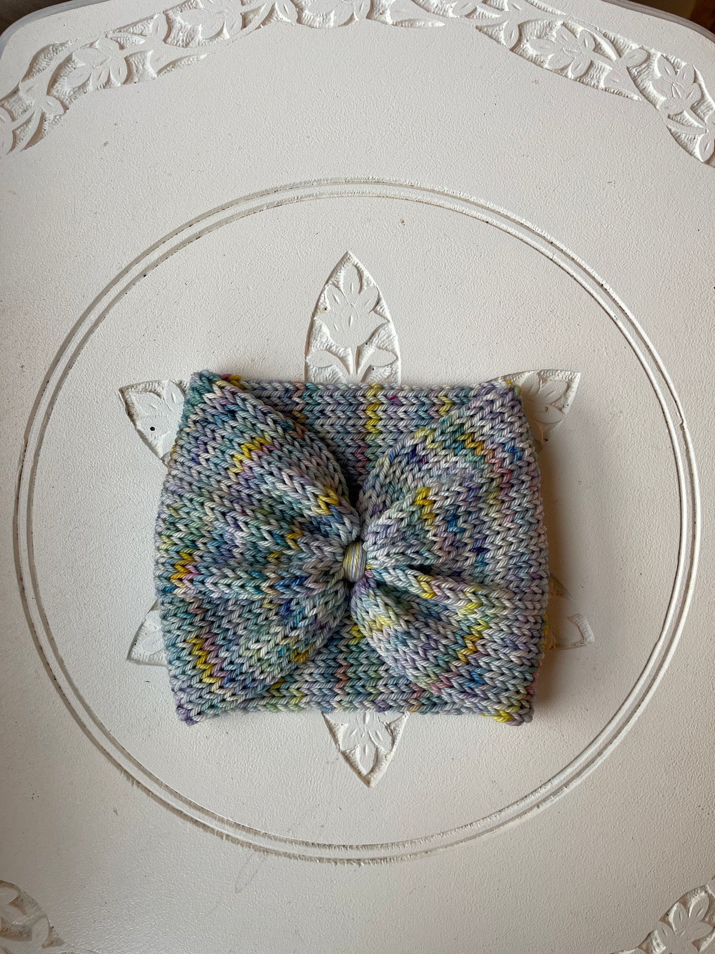Southwest Cinch Headband // Winter Dawn - Hand Dyed Yarn // Merino Wool // One Of A Kind