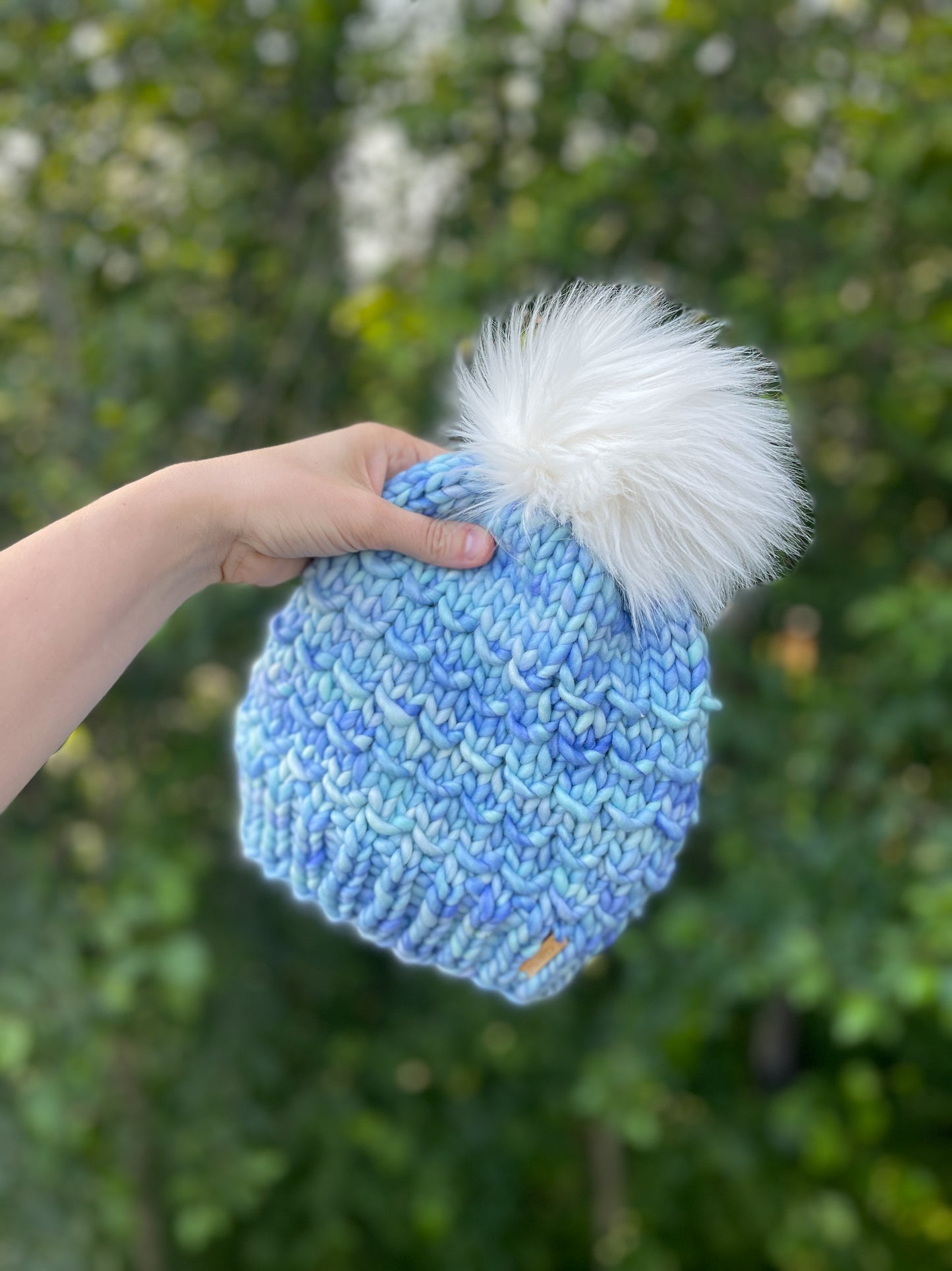 Bamboo Beanie // Glacier - Merino Wool