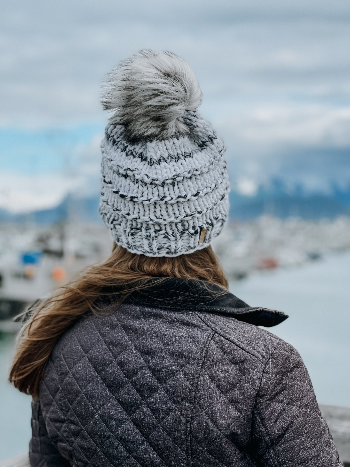 Slone Beanie // Marble - Pick your pom