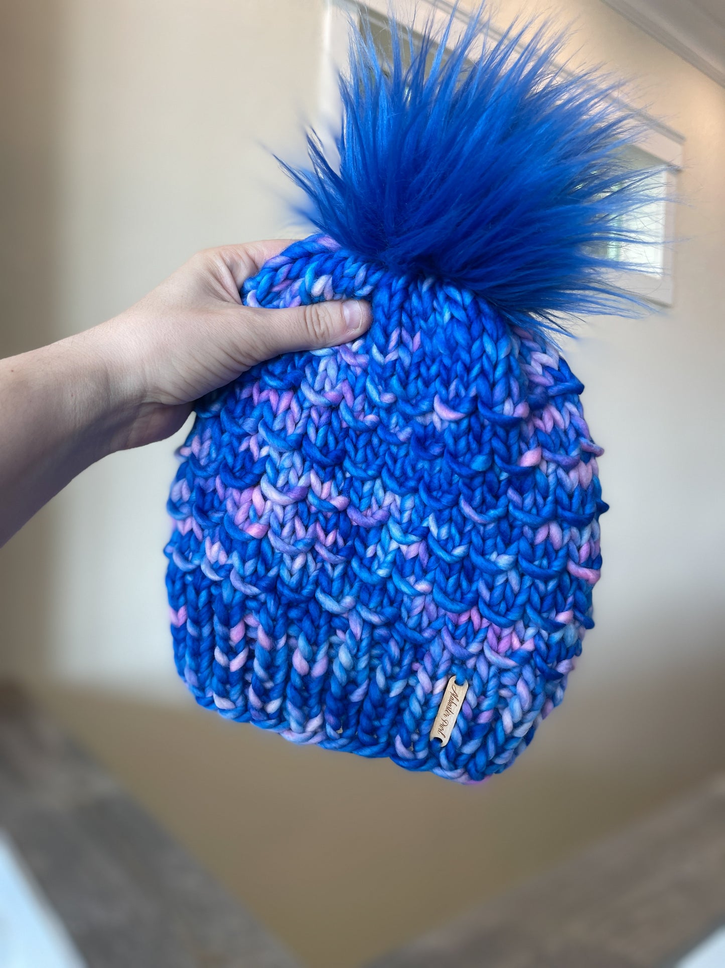 Bamboo Beanie // Butterfly Pea Flower - Merino Wool