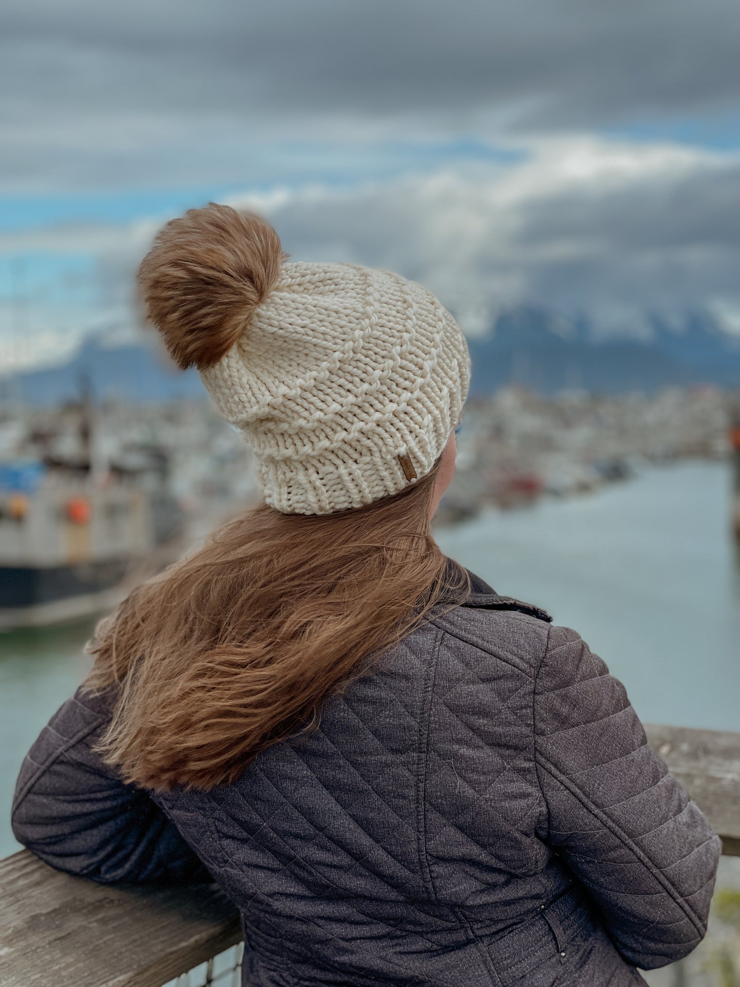 Slone Beanie // Cream - Pick your pom