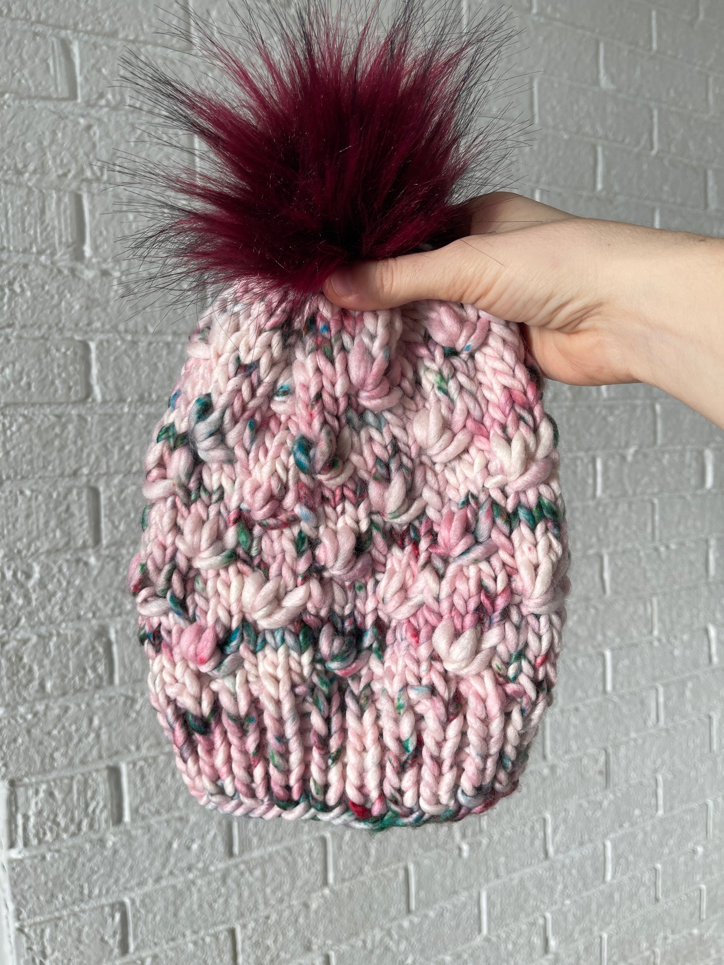 Lotus Beanie // Homer Peonies - Merino Wool
