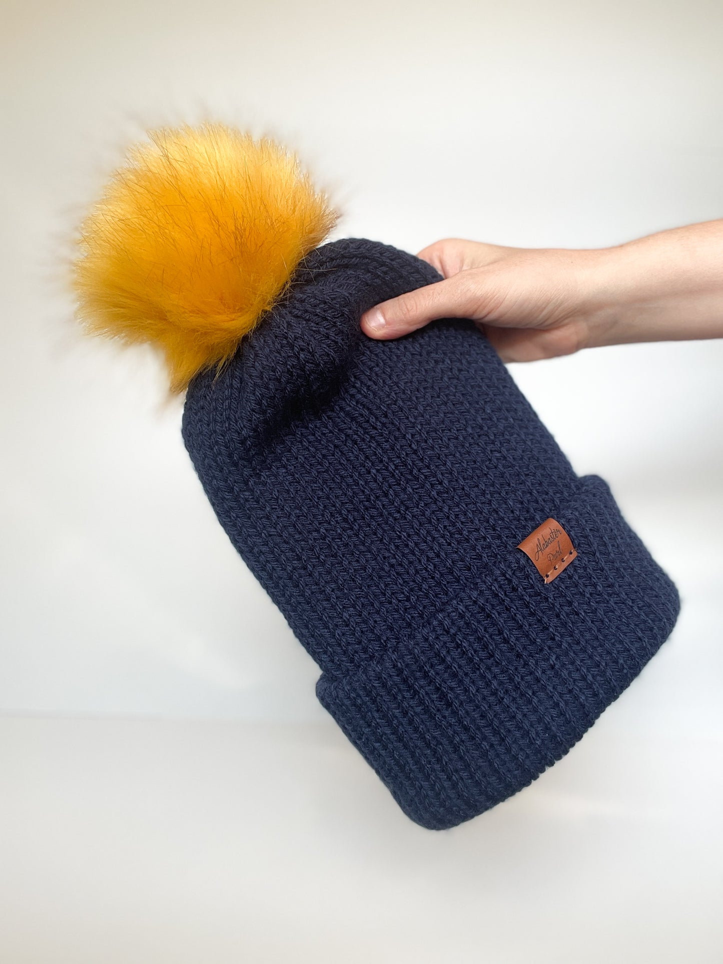 Charlie Beanie // Navy Blue - Pick your pom