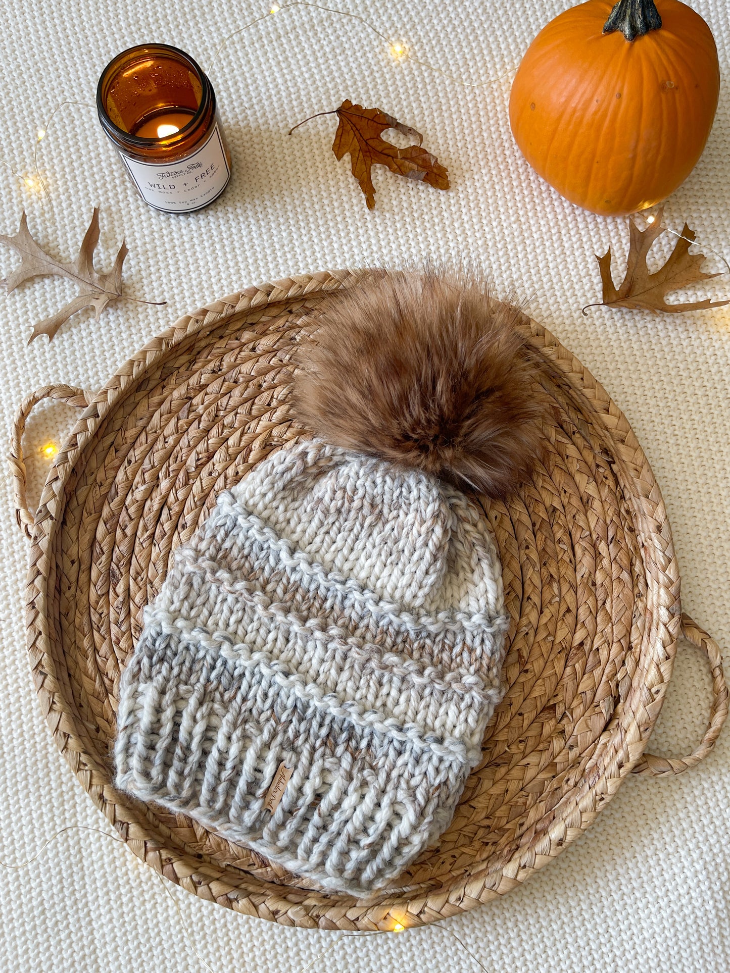 Slone Beanie // Fossil - Pick your pom