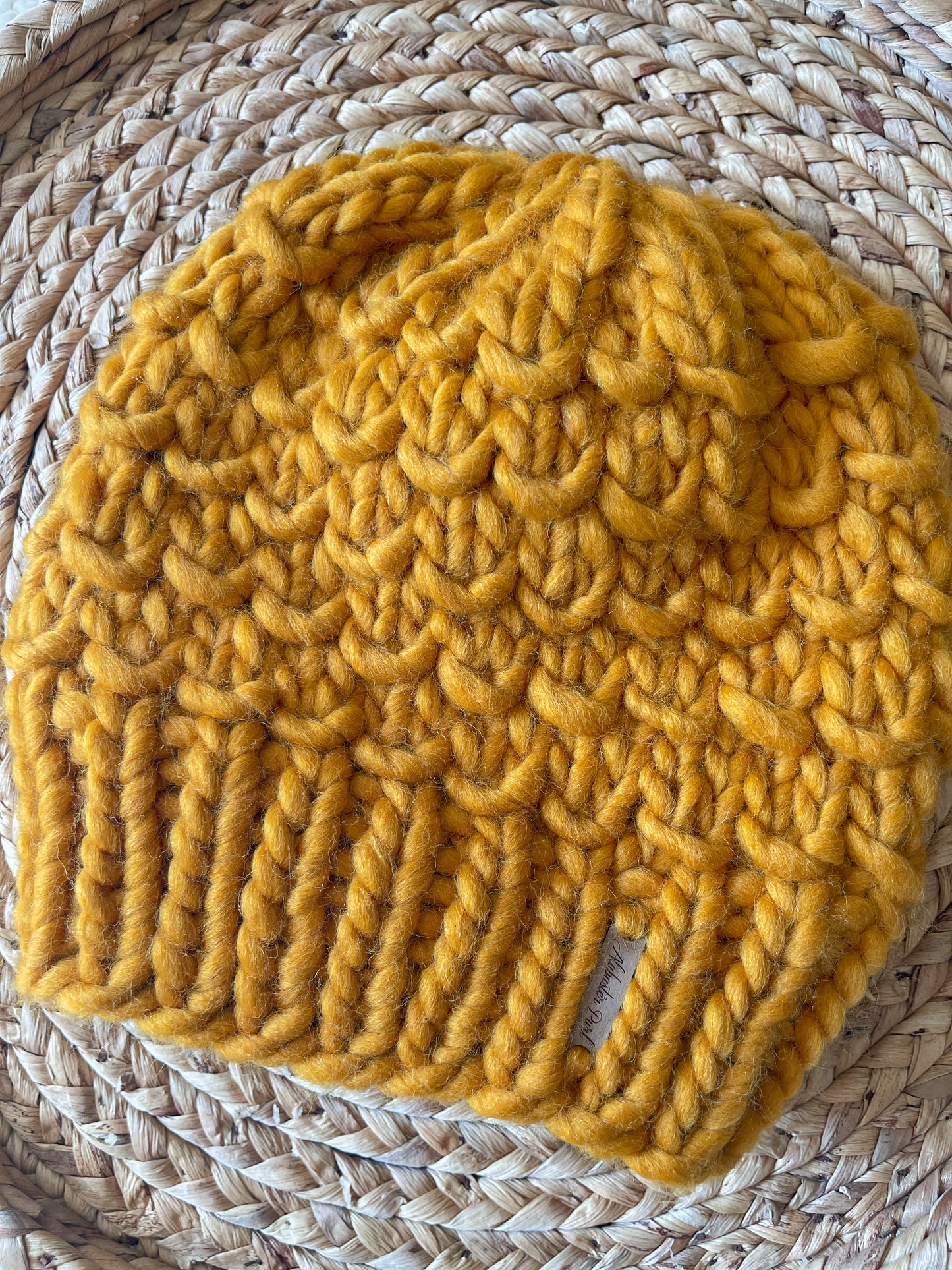 Bamboo Beanie // Gold - Pick your pom