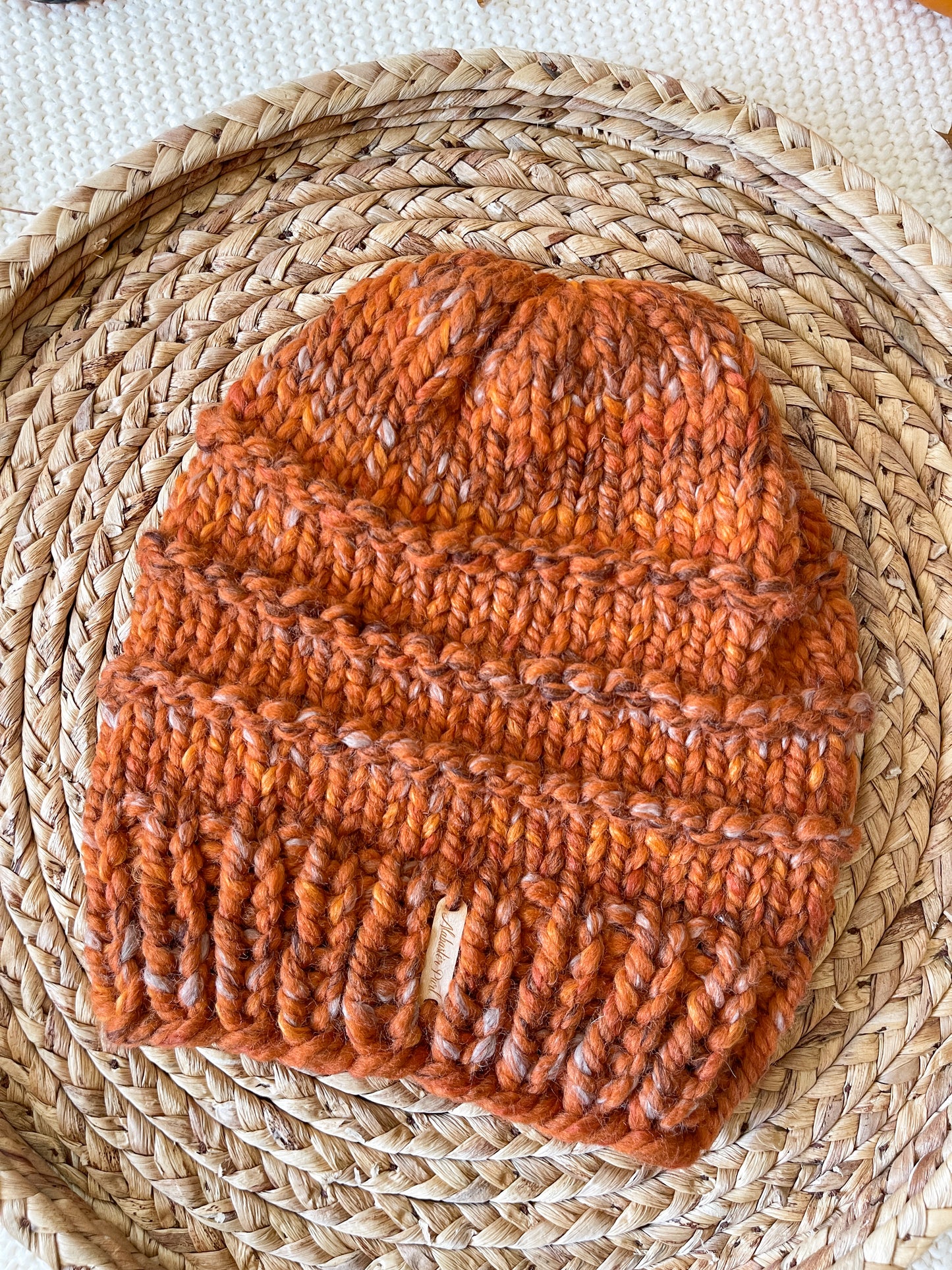Slone Beanie // Fall Leaves - Pick your pom