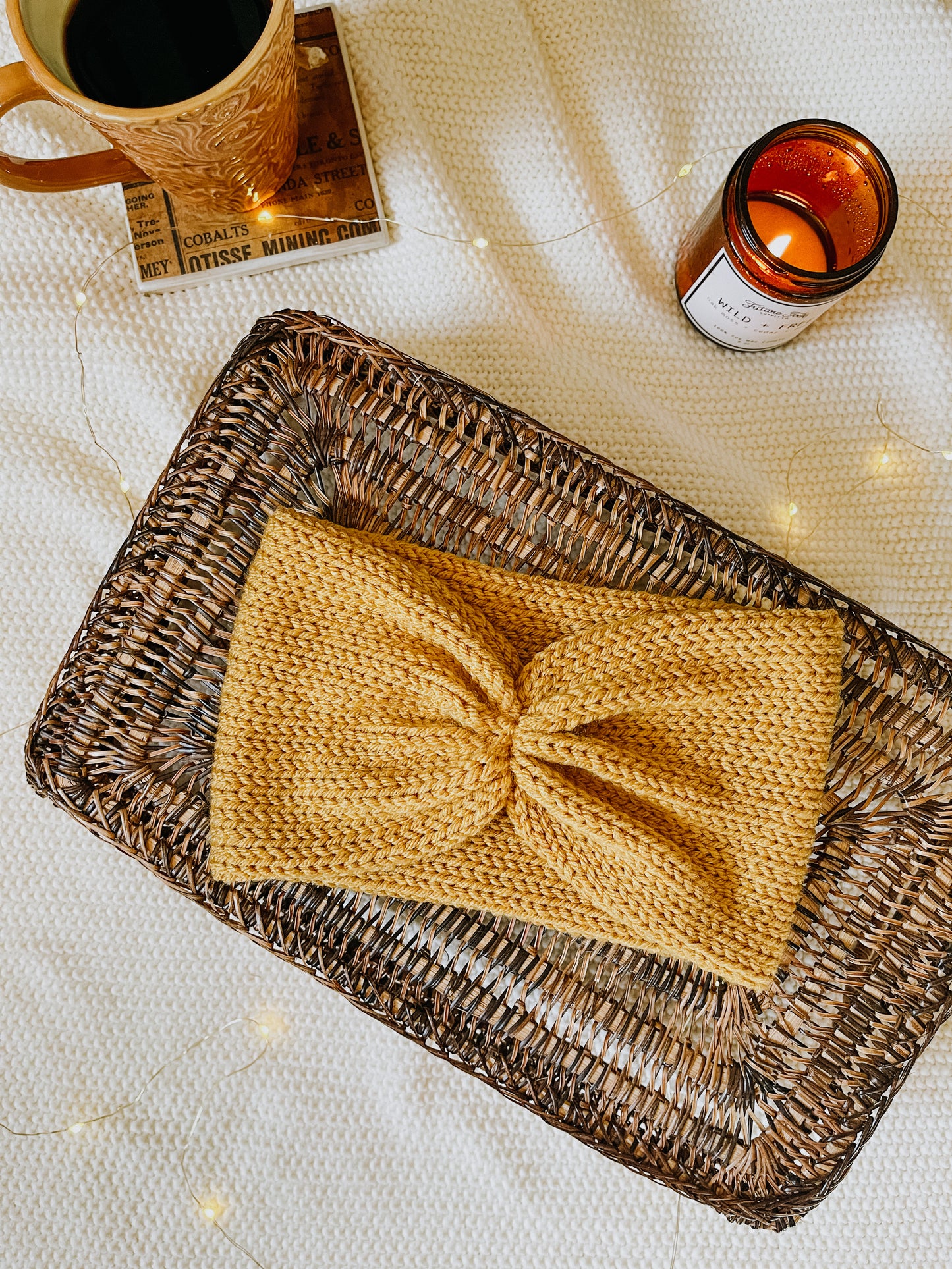 Southwest Cinch Headband // Gold