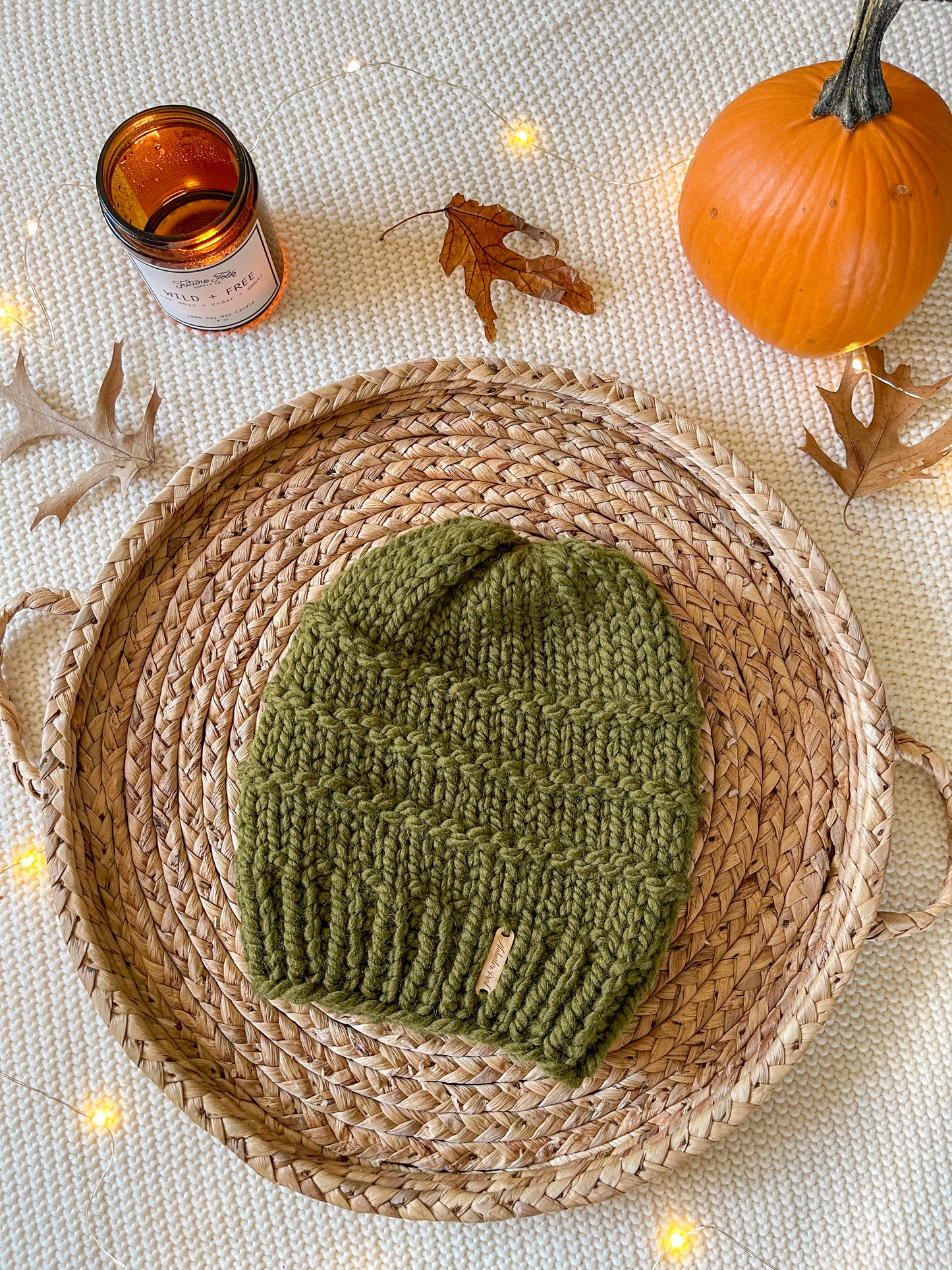 Slone Beanie // Olive Green - Pick your pom