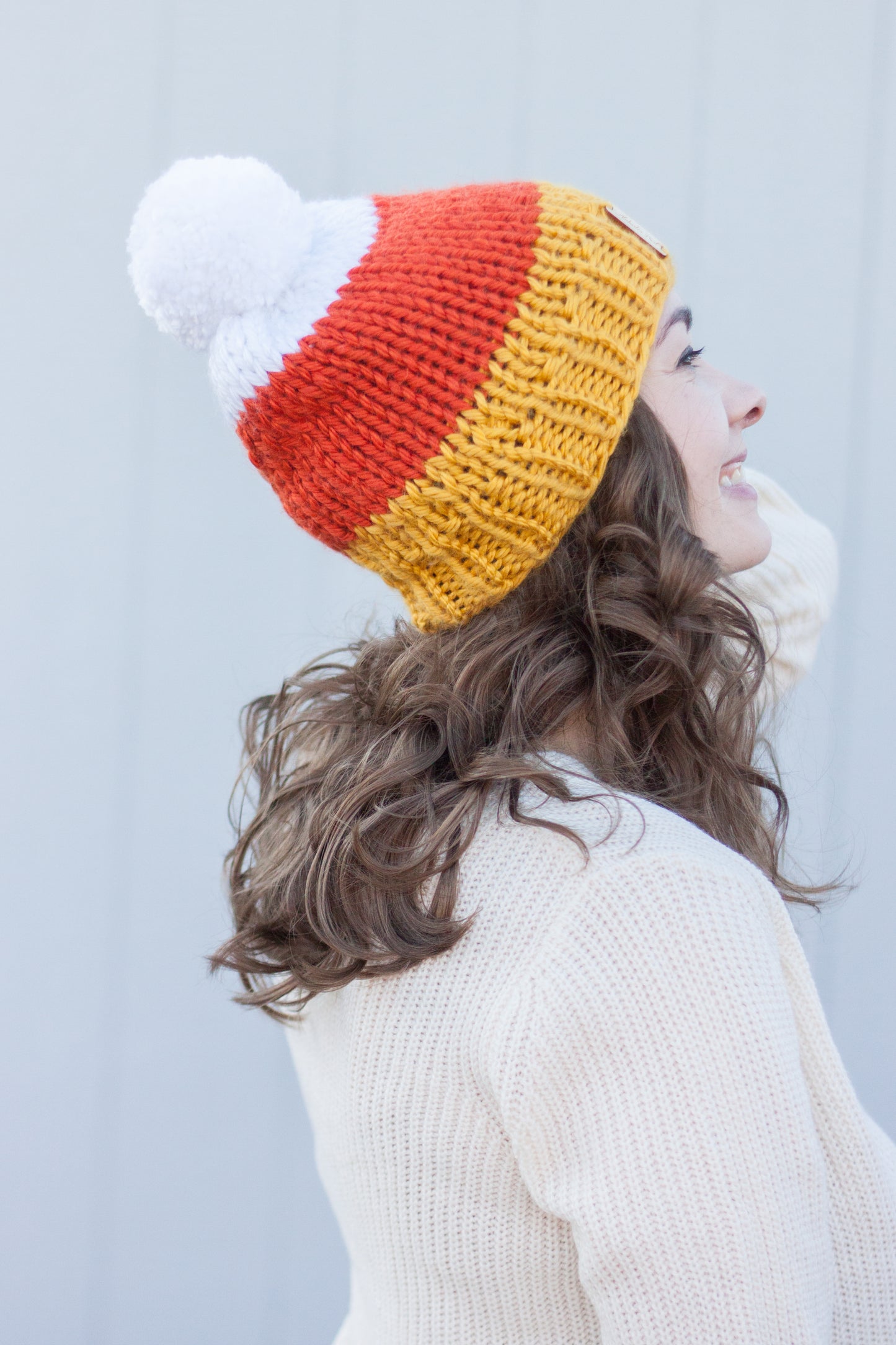 MADE TO ORDER: Candy Corn Beanie