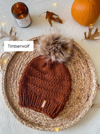 Slone Beanie // Amber - Pick your pom