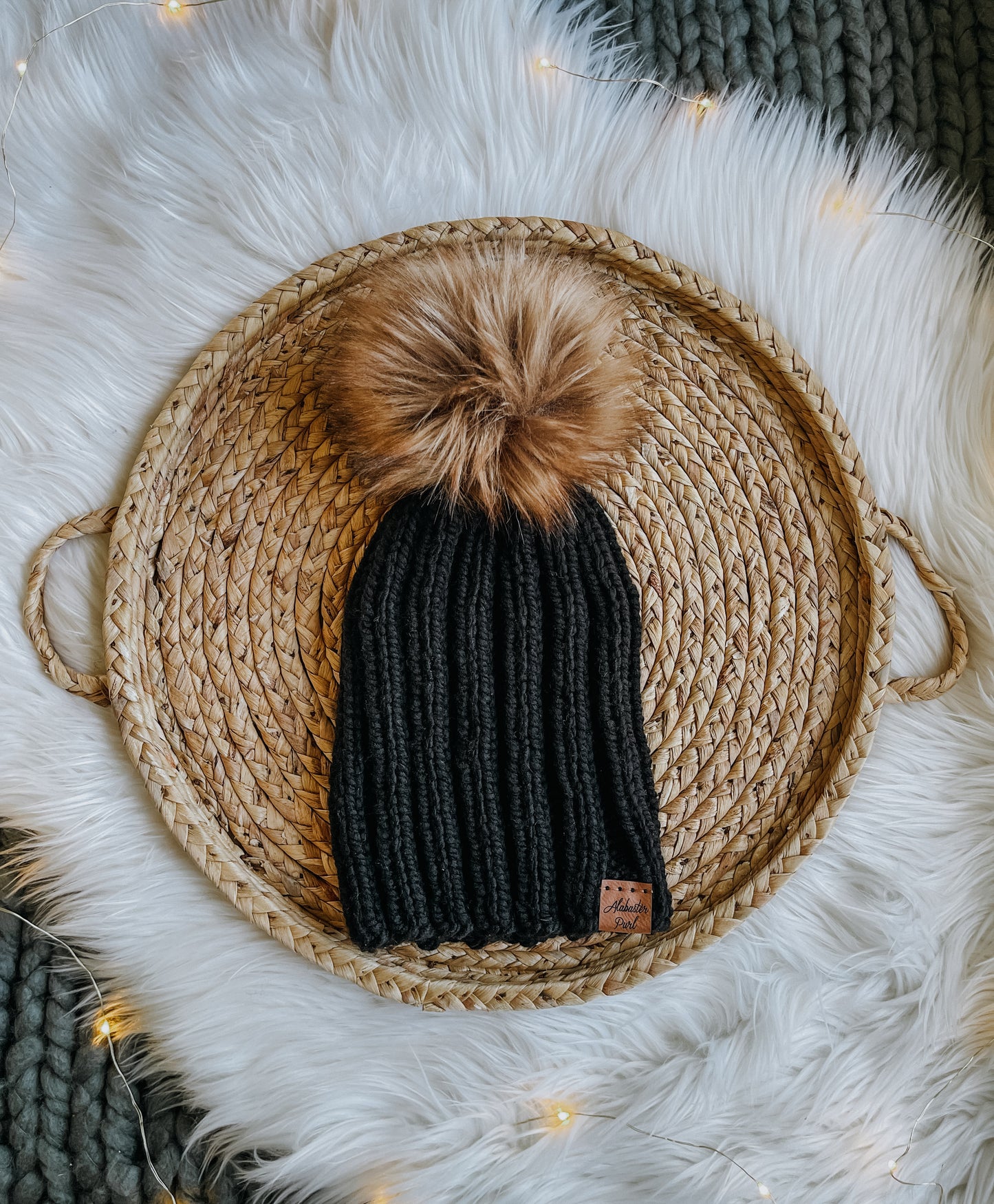 Stretchy Taylor Beanie // Black - Pick your pom