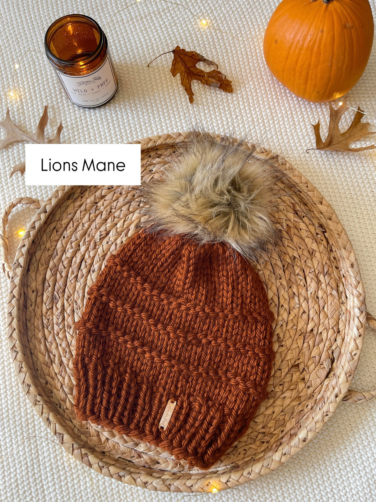 Slone Beanie // Amber - Pick your pom