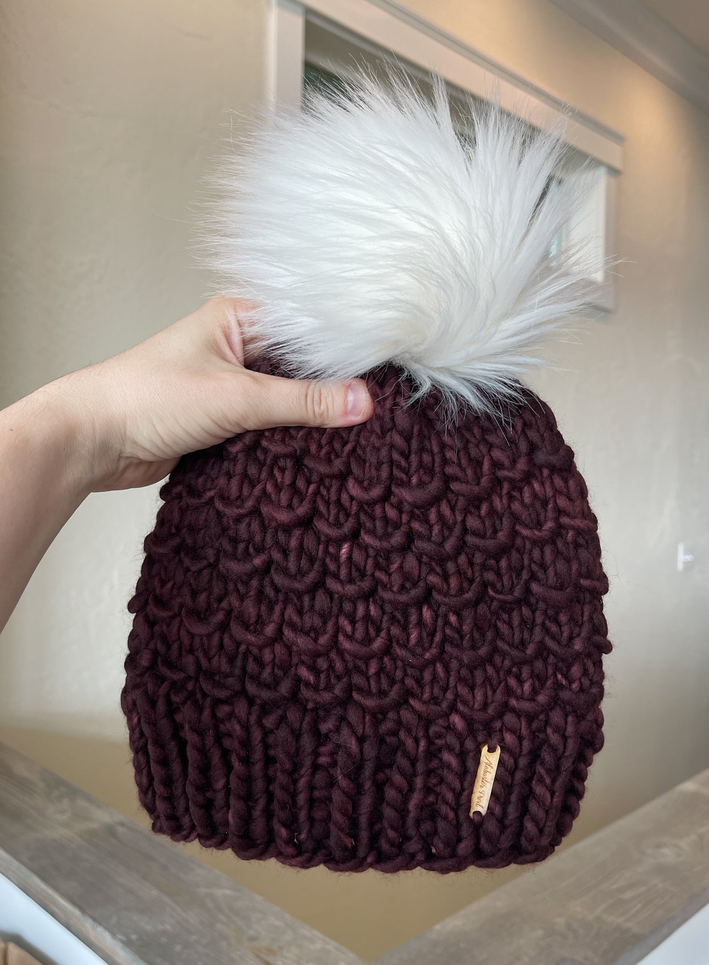 Bamboo Beanie // Chocolate Bar - Merino Wool