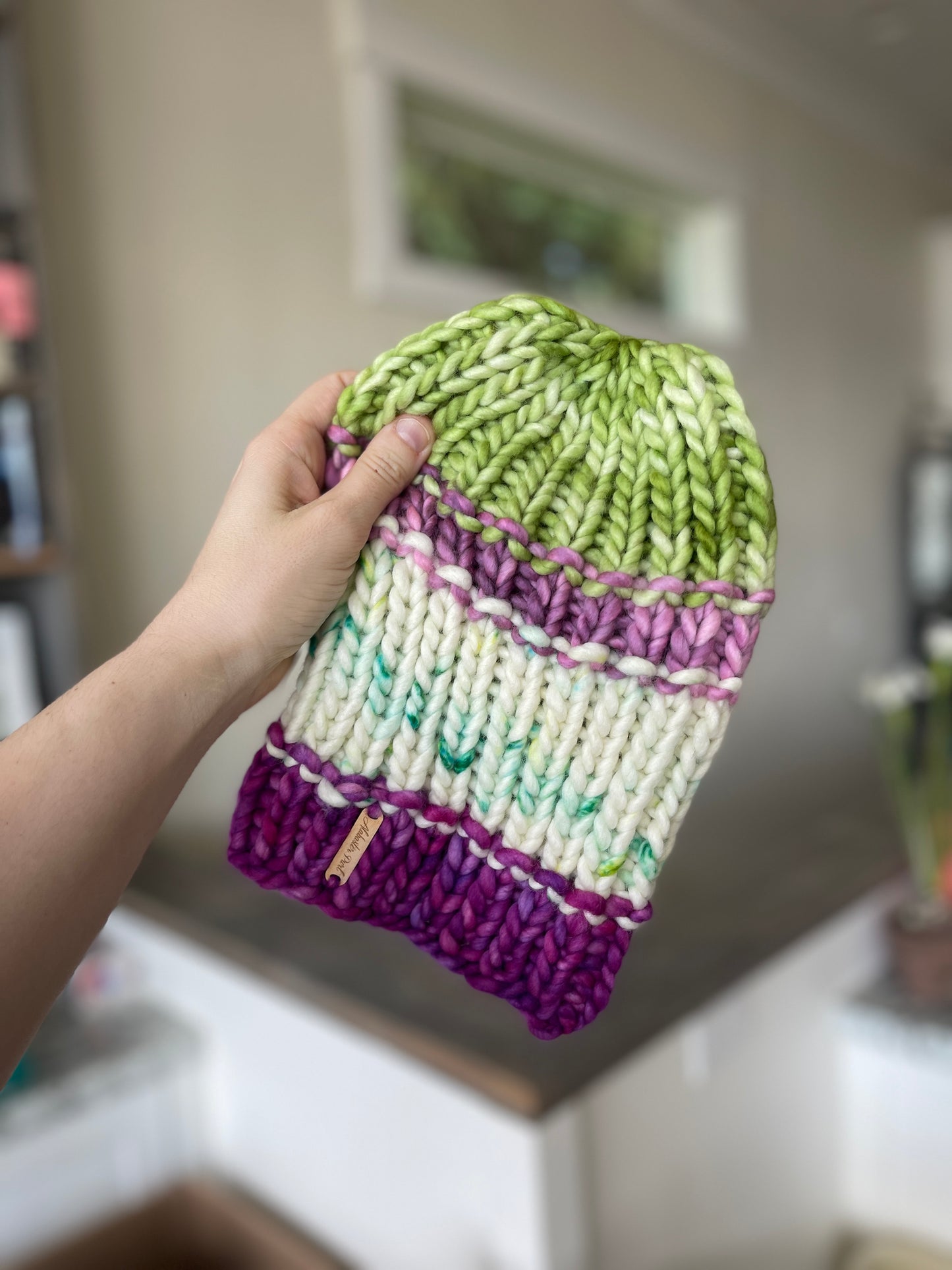 Color Block Beanie //  Mums The Word - Merino Wool