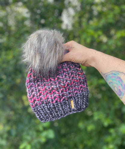 Riverbend Beanie // Plomo + Porrhino - Merino Wool