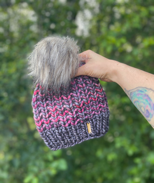 Riverbend Beanie // Plomo + Porrhino - Merino Wool