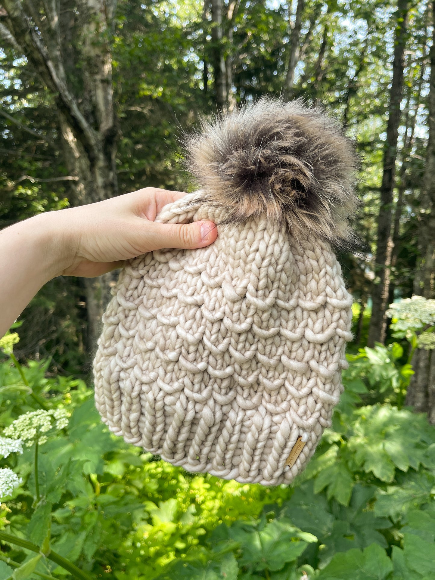 Bamboo Beanie //  Fog - Merino Wool