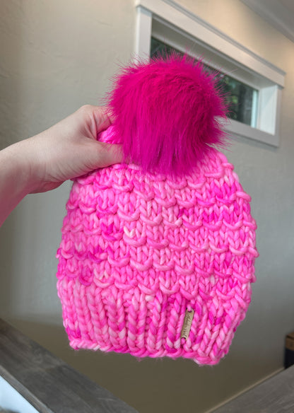 Bamboo Beanie // it’s SO pink - Merino Wool