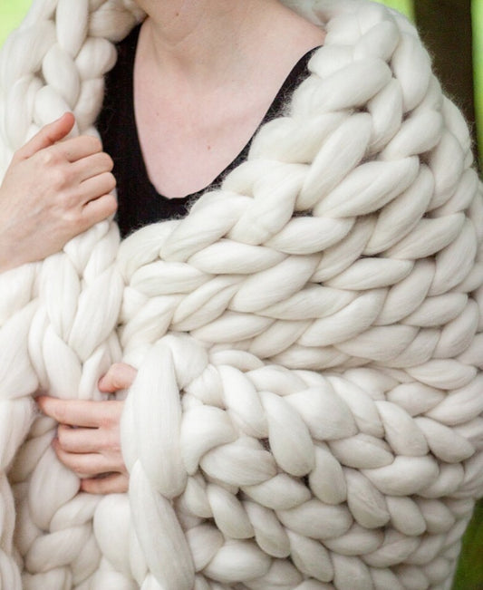 MADE TO ORDER: Merino Wool Blanket // King Throw Blanket - 8 lbs