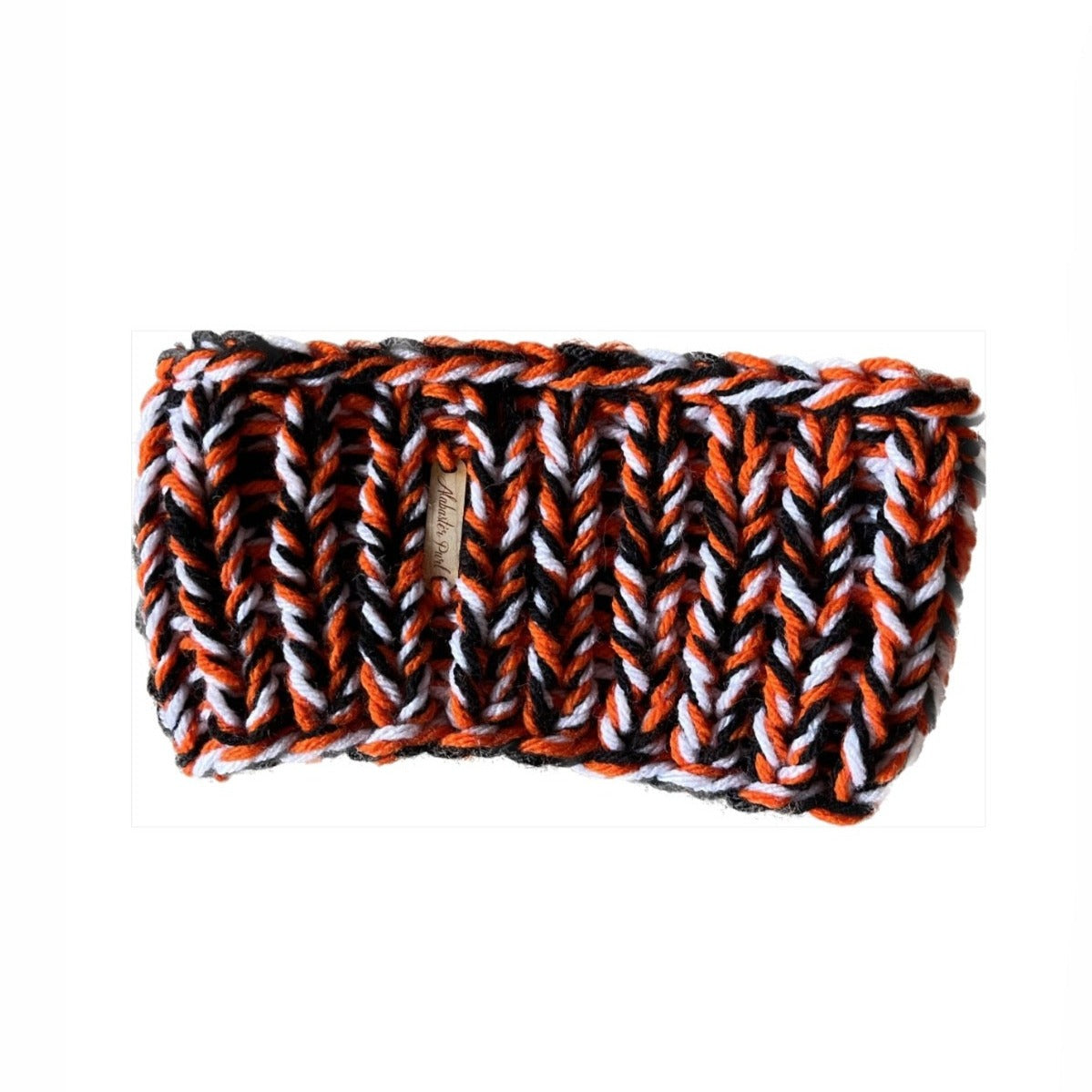 Basic Headband // Black, Orange and White