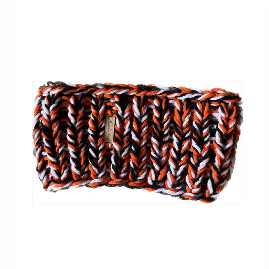 Basic Headband // Black, Orange and White