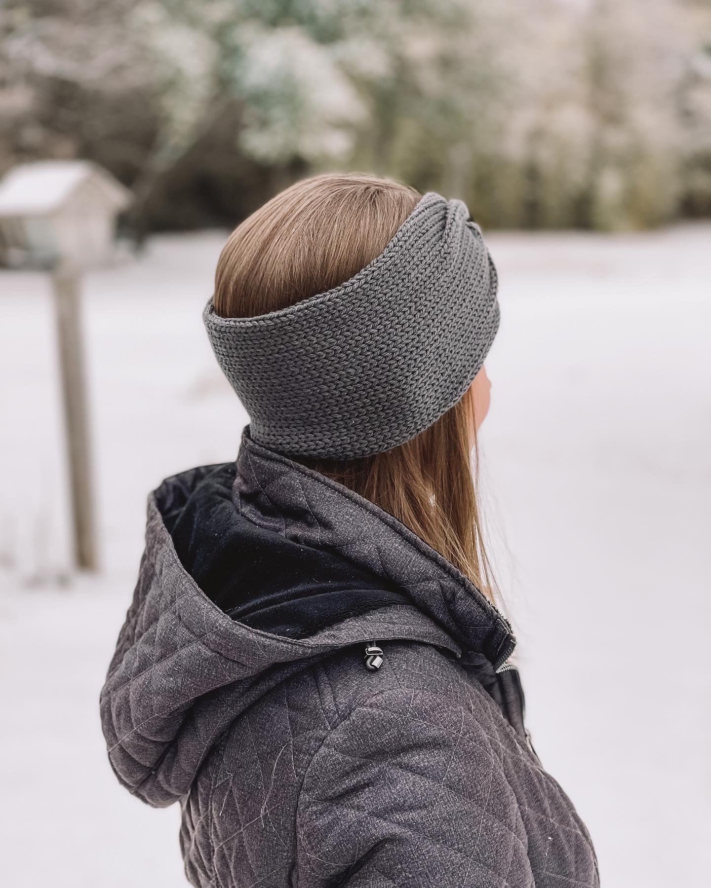 Southwest Cinch Headband // Thunder Gray