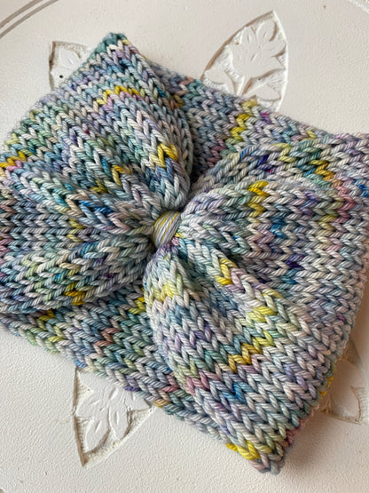 Southwest Cinch Headband // Winter Dawn - Hand Dyed Yarn // Merino Wool // One Of A Kind