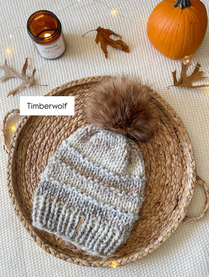 Slone Beanie // Fossil - Pick your pom