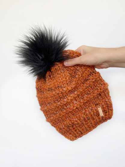 Slone Beanie // Fall Leaves - Pick Your Pom