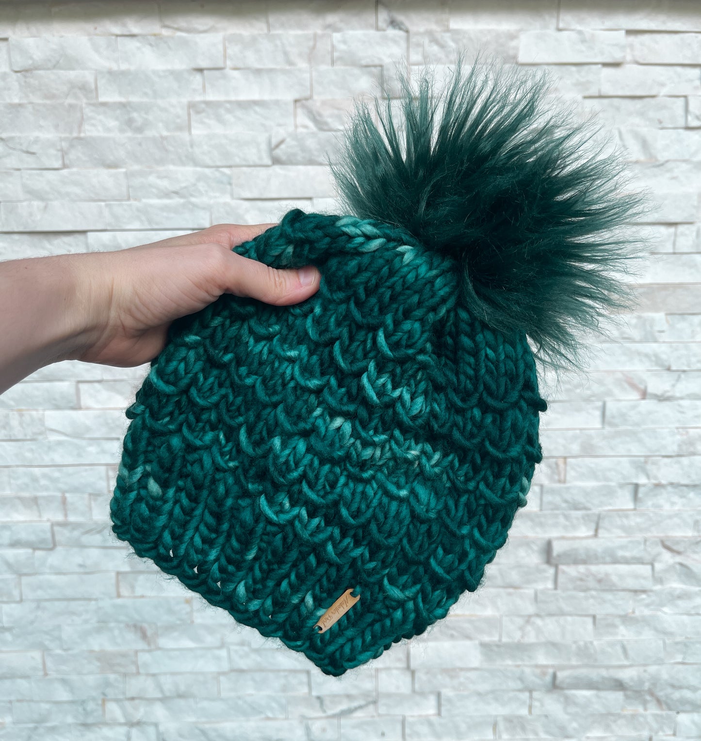 Bamboo Beanie // Peacock - Merino Wool