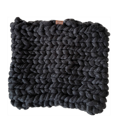 Moxie Scarf // Black - Mega chunky knit infinity scarf