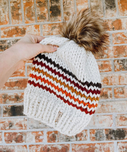 Vintage Vibes Beanie - Pick your pom