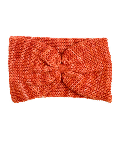 Southwest Cinch Headband // Tangerine - Hand Dyed Yarn // Merino Wool // One Of A Kind // Fall Feels