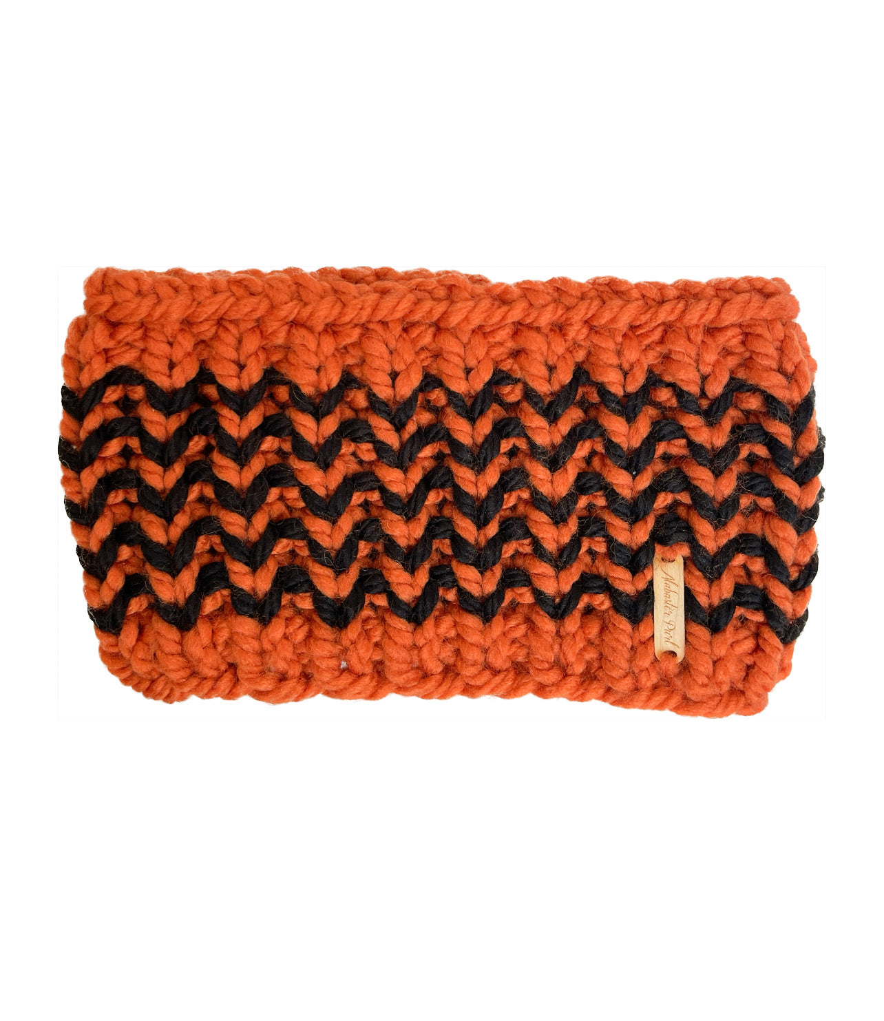 Riverbend Headband // Orange and Black