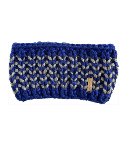 Riverbend Headband // Royal Blue and Gray