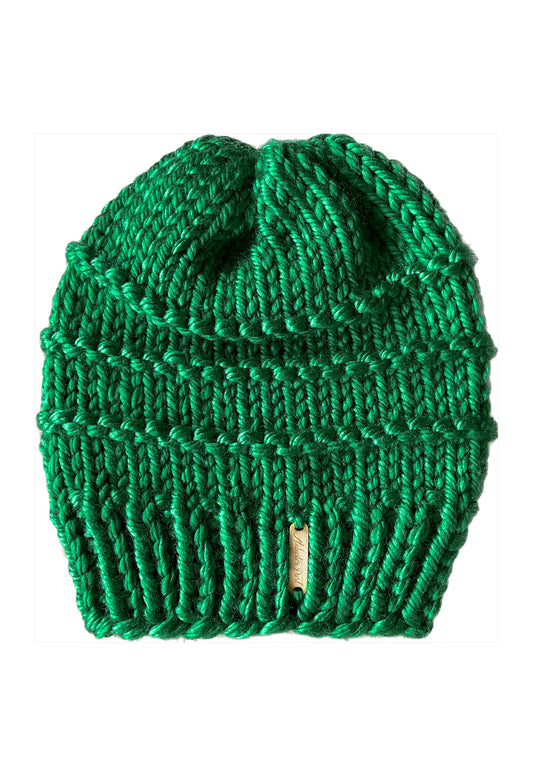 Slone Beanie // Varsity Green - Pick Your Pom