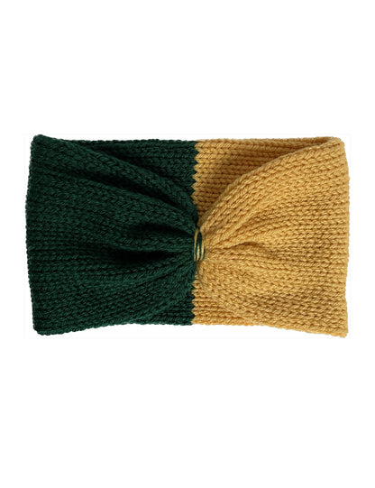 Southwest Cinch Headband // Gold and Green