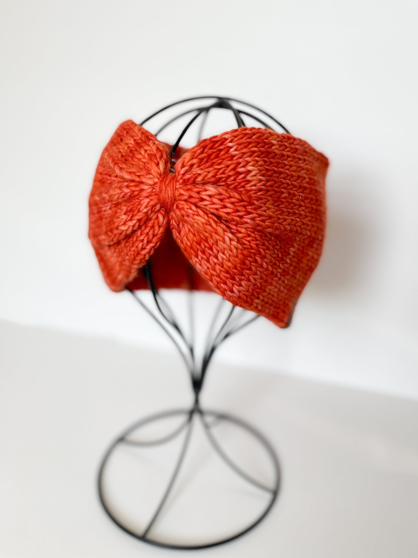 Southwest Cinch Headband // Tangerine - Hand Dyed Yarn // Merino Wool // One Of A Kind // Fall Feels