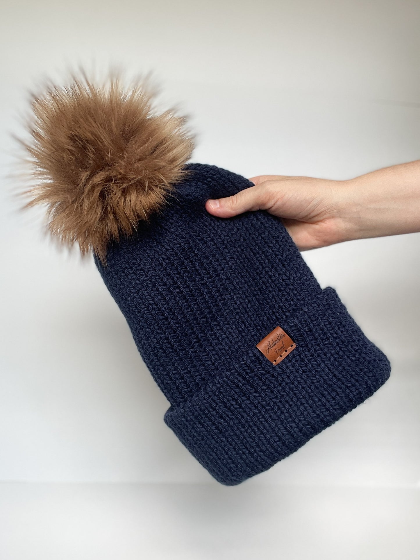 Charlie Beanie // Navy Blue - Pick your pom