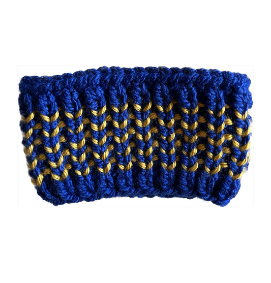 Riverbend Headband // Royal Blue and Gold