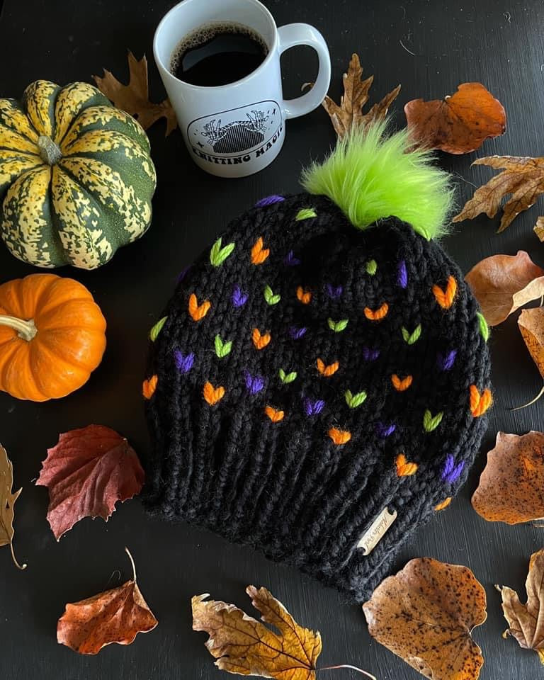 MADE TO ORDER: Monster Mash Wild Hearts Beanie