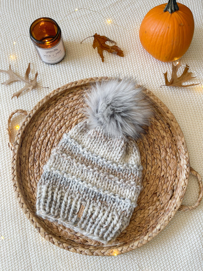 Slone Beanie // Fossil - Pick your pom