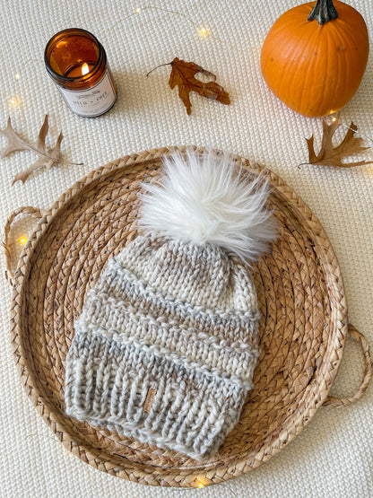 Slone Beanie // Fossil - Pick your pom