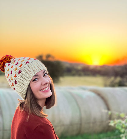 MADE TO ORDER: Autumn Leaves Beanie // Asheville