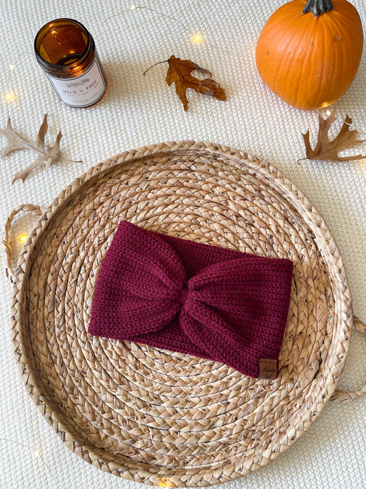 Southwest Cinch Headband // Maroon