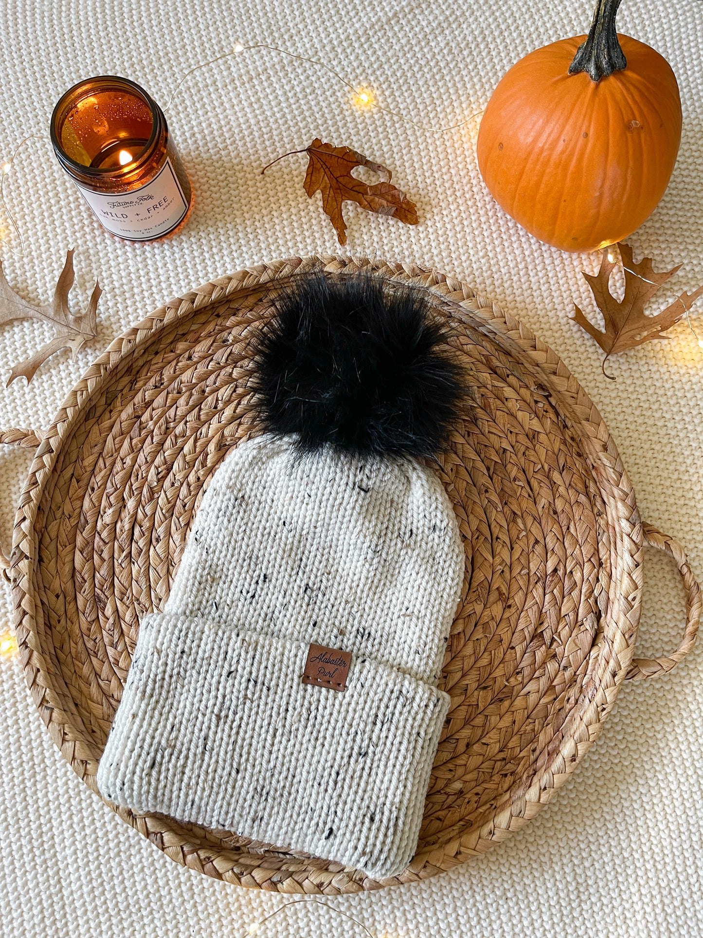 Charlie Beanie // Aspen Tweed - Pick your pom