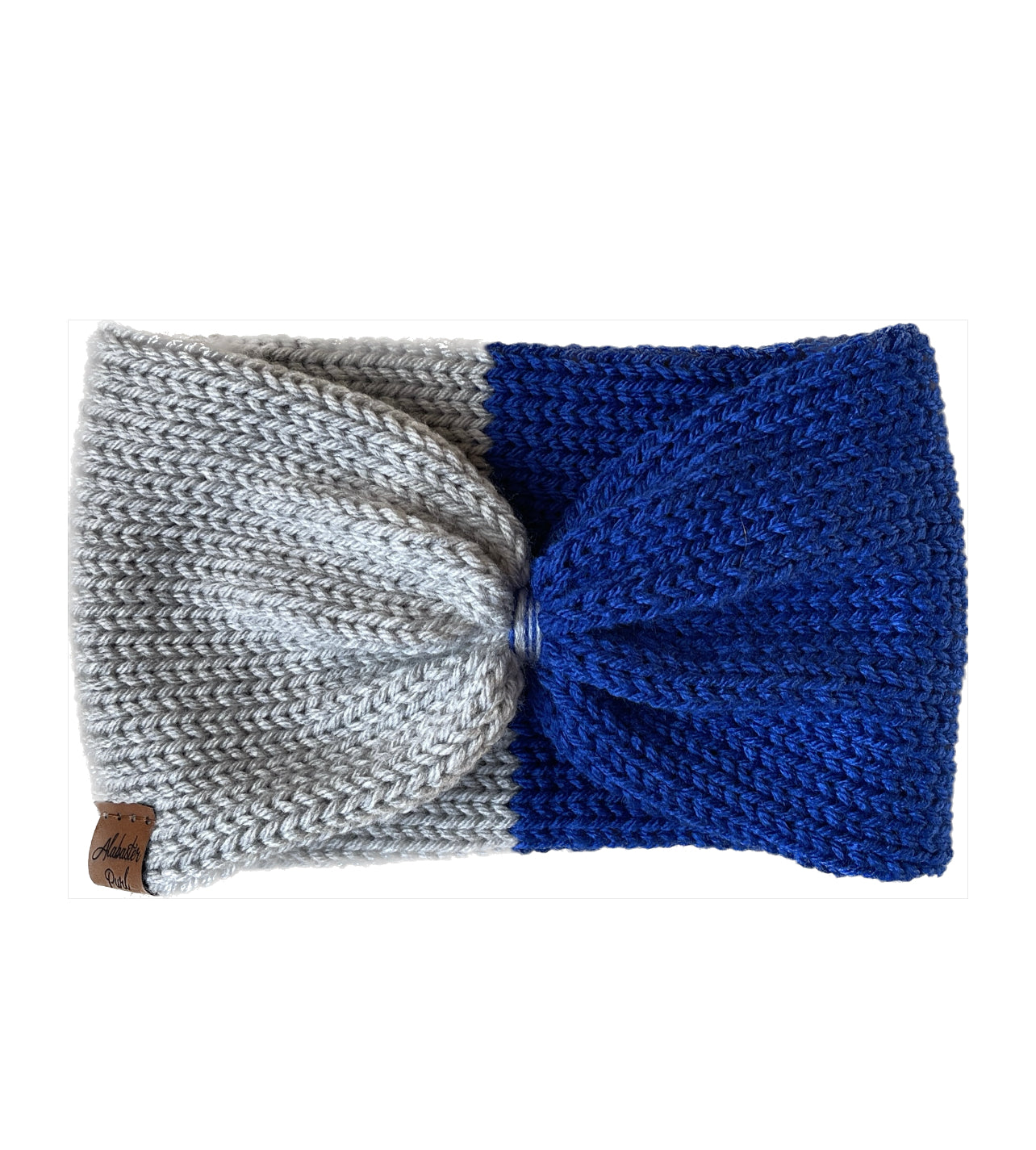 Southwest Cinch Headband // Peaster: Royal Blue and Grey