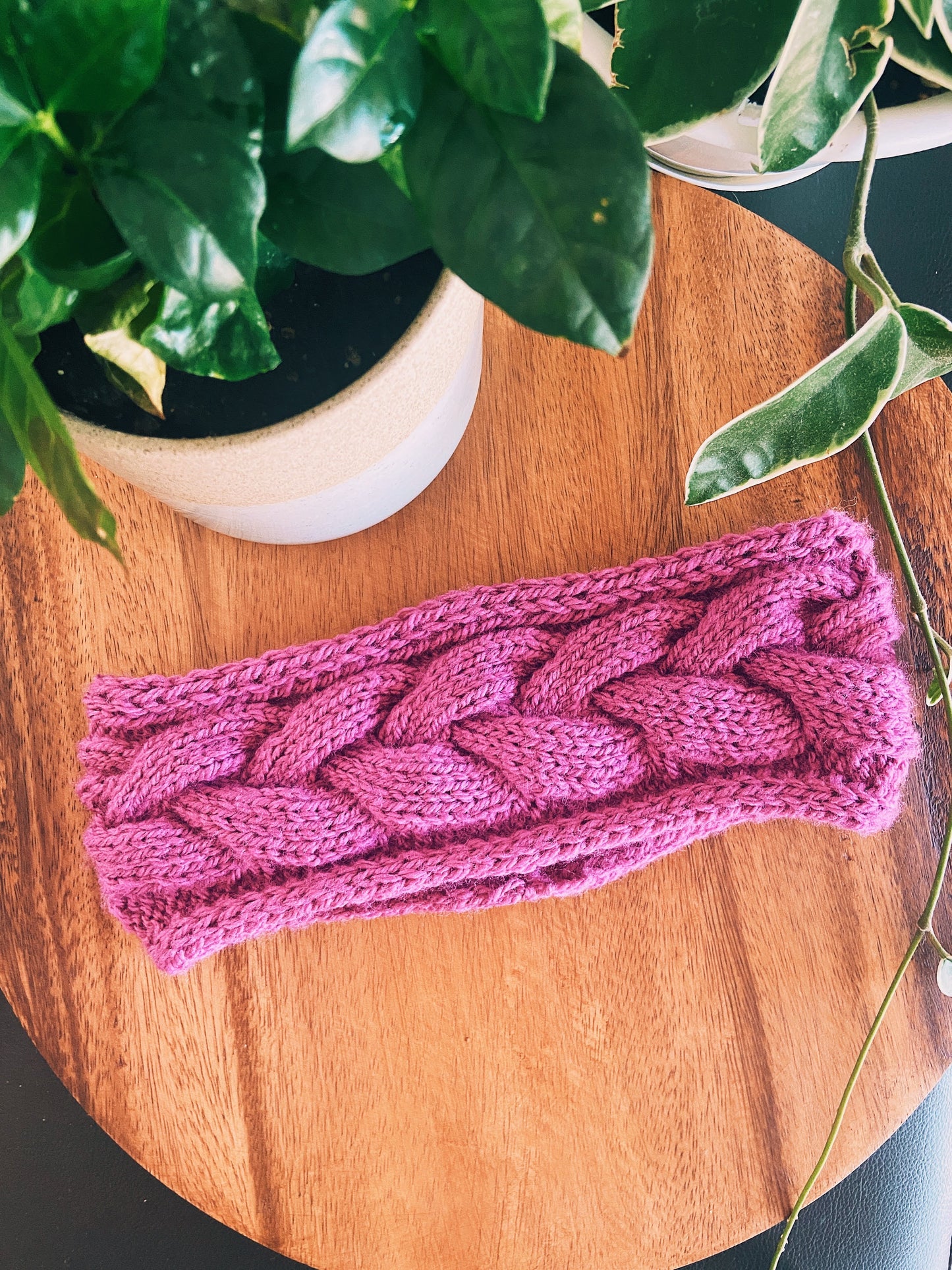 KNITTING PATTERN: Braided Cable Headband (Worsted) // Advanced Beginner Pattern // Headband Knitting Pattern // Cable Knit