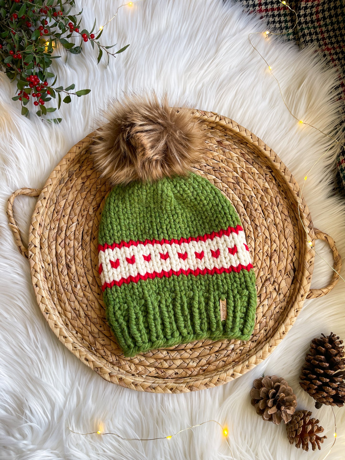 Christmas Sweater Beanie - Pick Your Pom