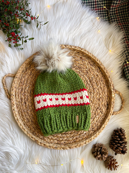 Christmas Sweater Beanie - Pick Your Pom